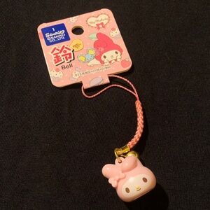 NWT My Melody Face Strap Phone Charm from Japan